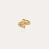 Bague Antigone dorée - Émeraude - Capsule Les Précieux