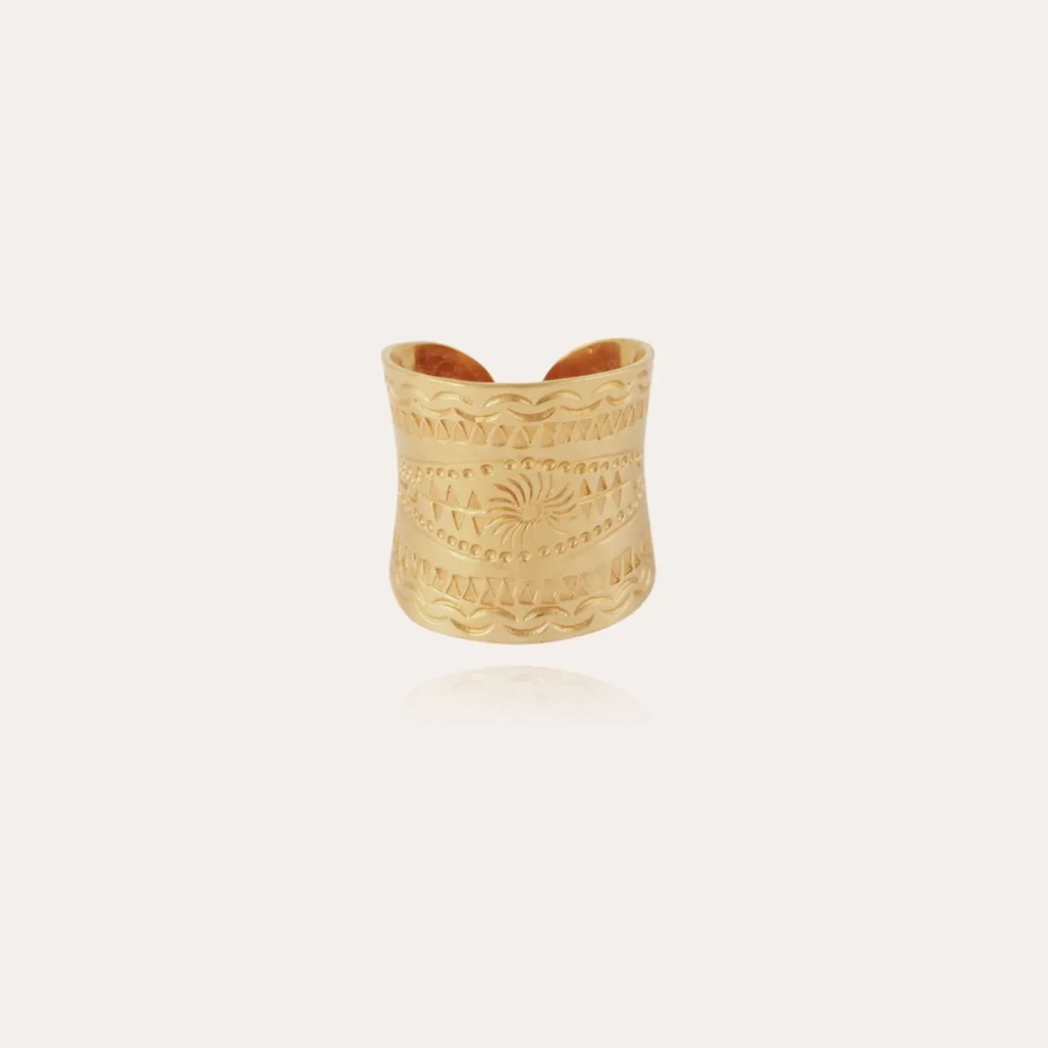 Bague Cancun grand modèle dorée