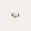 Bague Corail argentée
