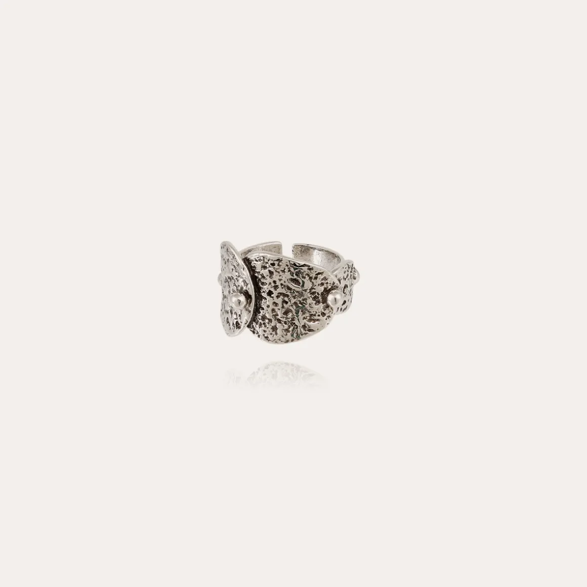 Bague Eclipse argentée