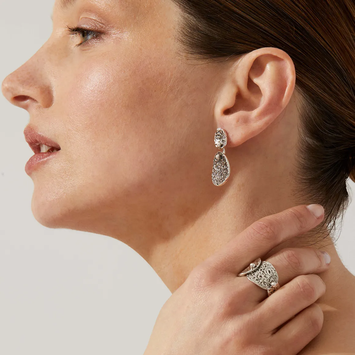 Bague Eclipse argentée