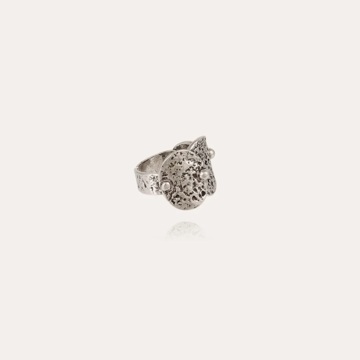 Bague Eclipse argentée