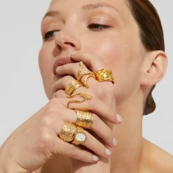 Bague Eclipse dorée