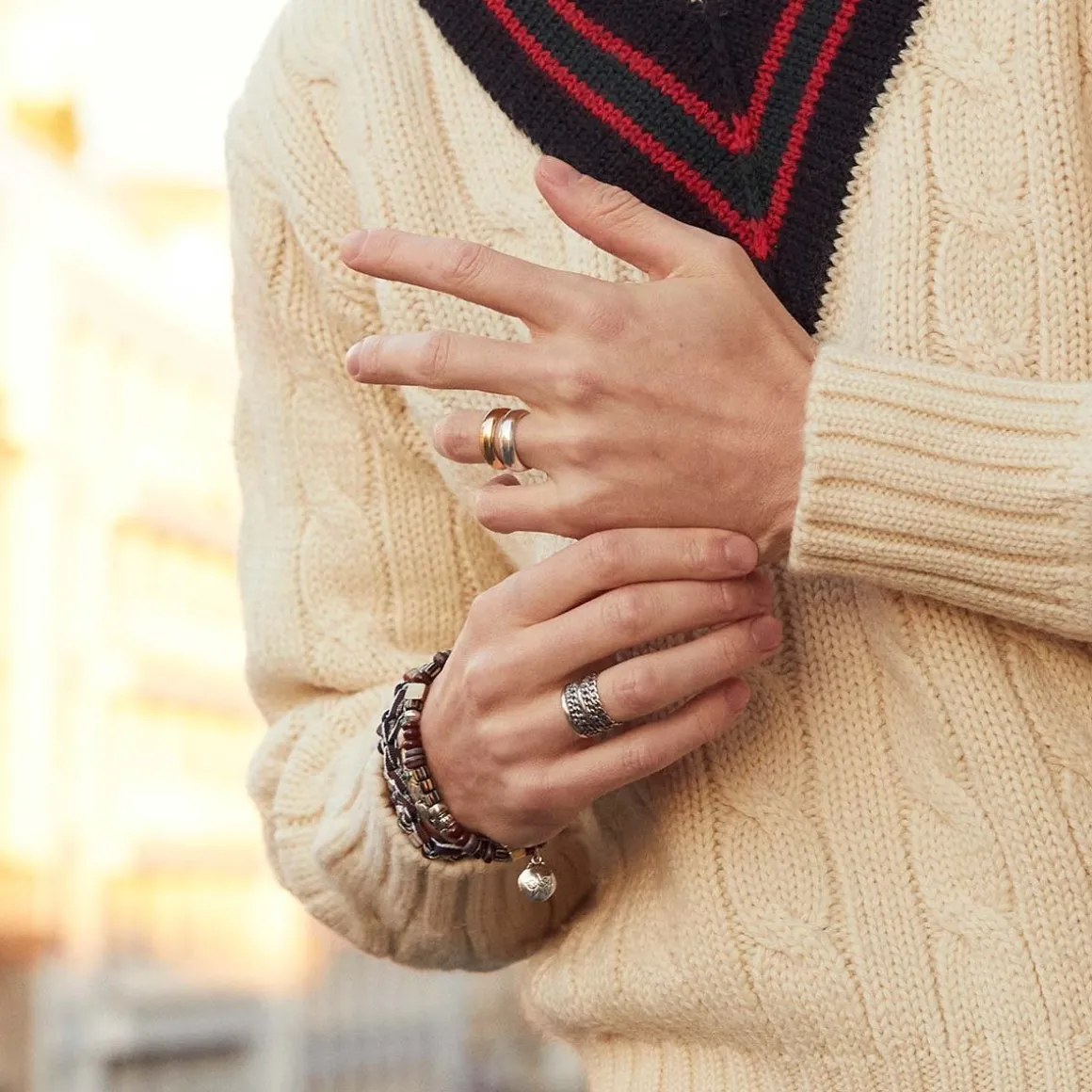 Bague Rafael grand modèle argentée