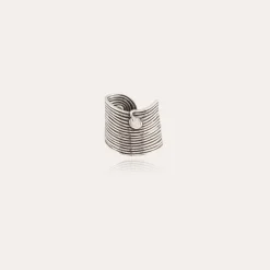 Bague Wave grand modèle argentée