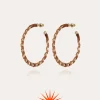 Boucles d'oreilles Bako moyen modèle dorées - Osier - Collection 55 ans