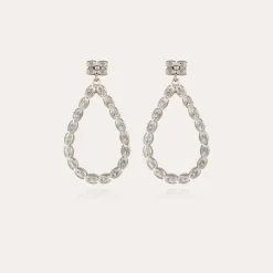 Boucles d'oreilles Bibi Riviera argentées - Zircone