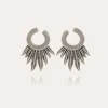 Boucles d'oreilles Caracara argentées