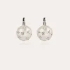 Boucles d'oreilles Comète grand modèle argentées