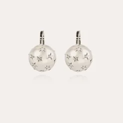 Boucles d'oreilles Comète grand modèle argentées