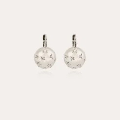 Boucles d'oreilles Comète petit modèle argentées