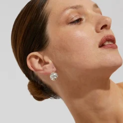 Boucles d'oreilles Comète petit modèle argentées