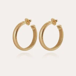 Boucles d'oreilles créoles Milo dorées