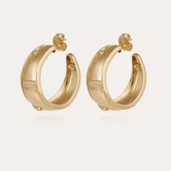 Boucles d'oreilles créoles Idra dorées