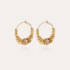 Boucles d'oreilles créoles Aloha mini dorées
