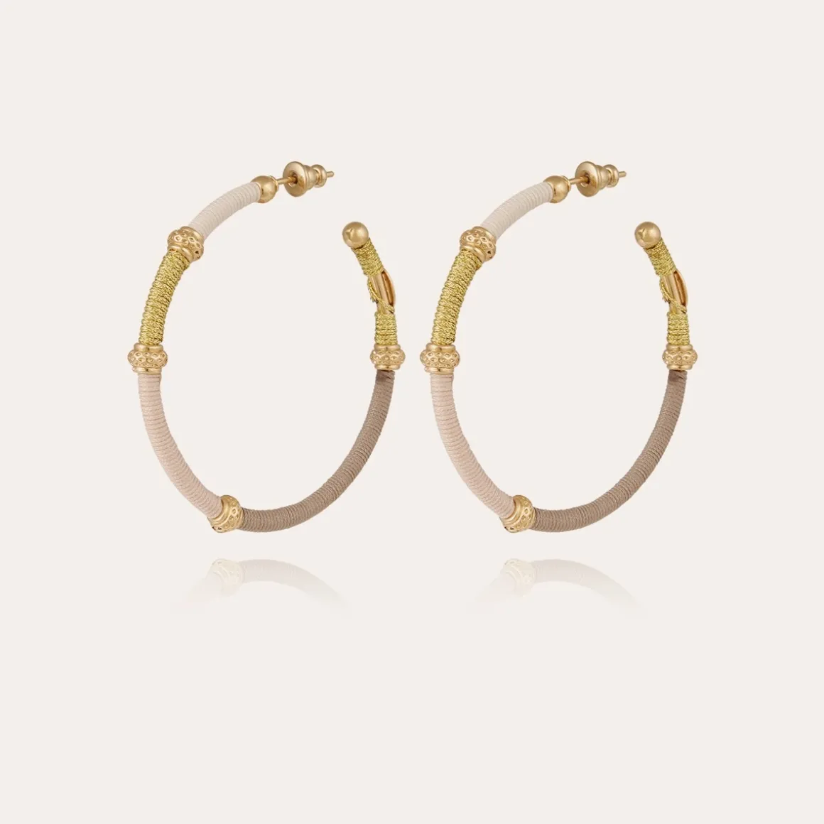 Boucles d'oreilles créoles Zanzifull dorées