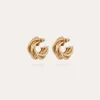 Boucles d'oreilles créoles Atik mini dorées