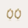 Boucles d'oreilles créoles Ariane petit modèle dorées