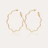 Boucles d'oreilles créoles Florette dorées