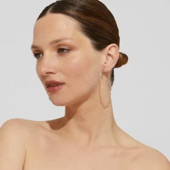 Boucles d'oreilles créoles Florette argentées