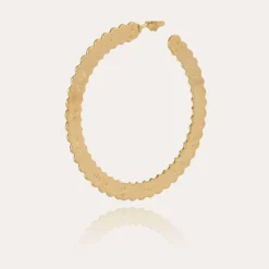 Boucles d'oreilles créoles Bolduc petit modèle dorées