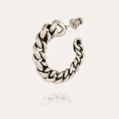 Boucles d'oreilles créoles Bronxy argentées