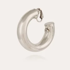 Boucles d'oreilles créoles Turner argentées