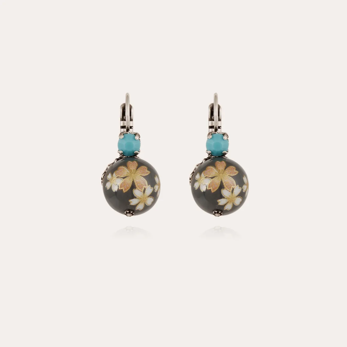 Boucles d'oreilles Décalco mini argentées