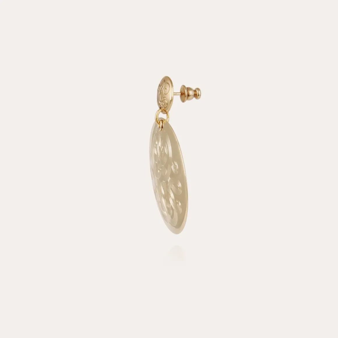 Boucles d'oreilles Diva grand modèle dorées