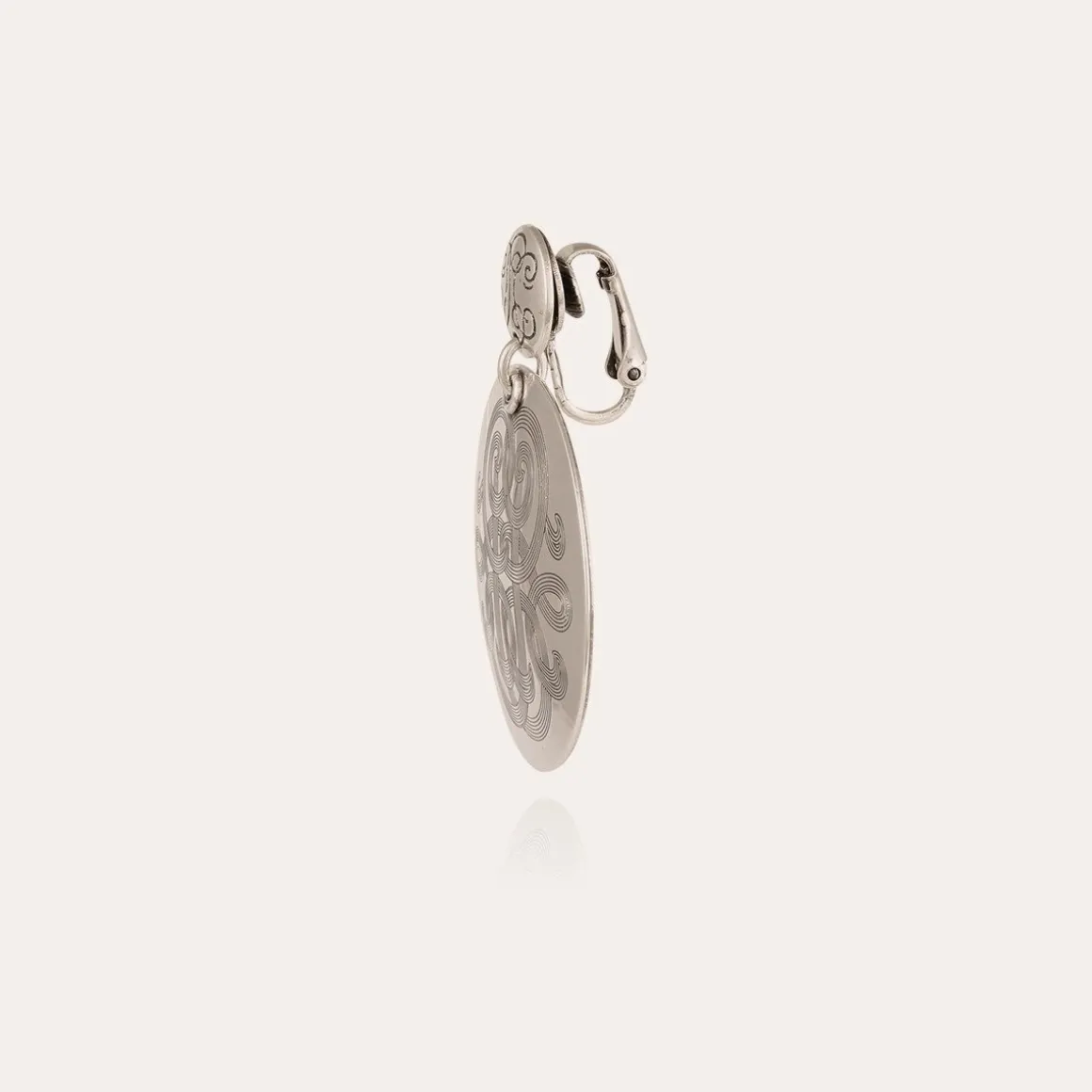 Boucles d'oreilles Diva grand modèle argentées