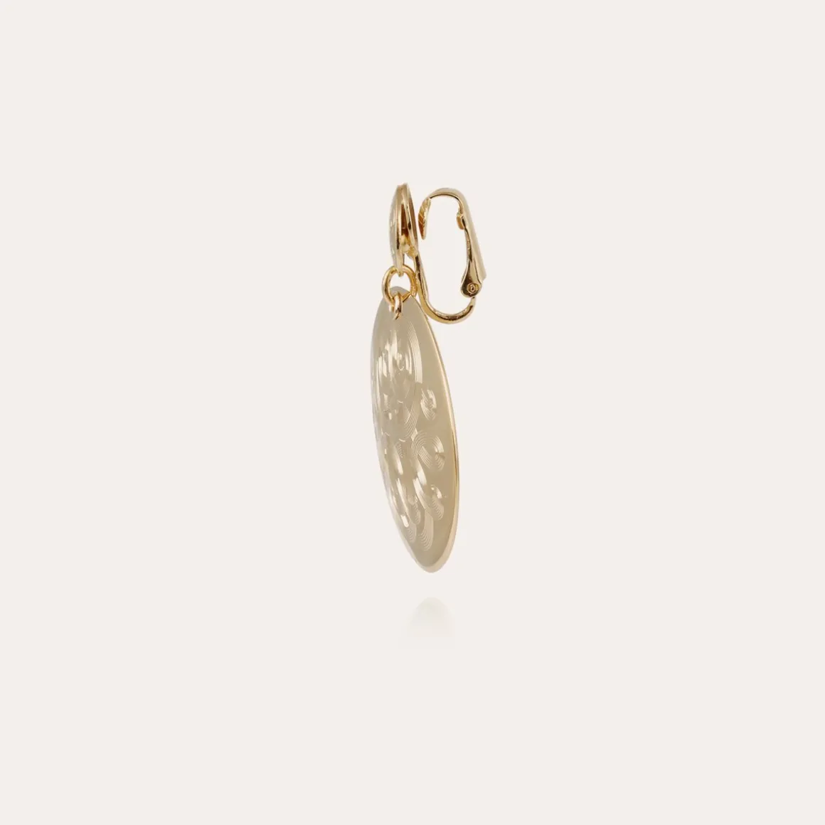 Boucles d'oreilles Diva grand modèle dorées