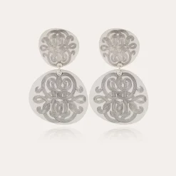 Boucles d'oreilles Diva Nuage argentées