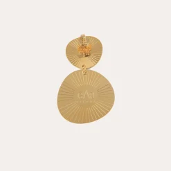 Boucles d'oreilles Diva Nuage dorées