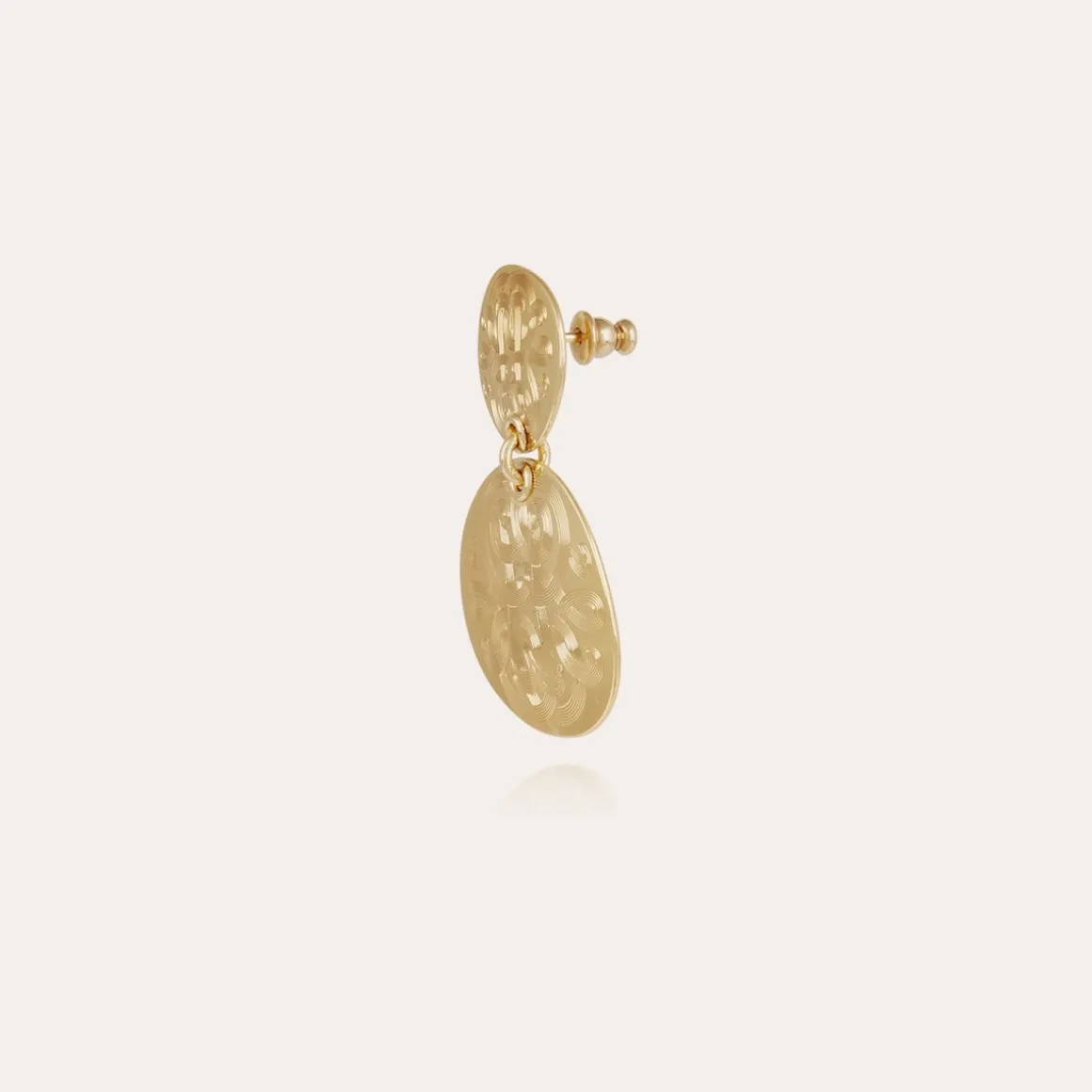 Boucles d'oreilles Diva Nuage petit modèle dorées