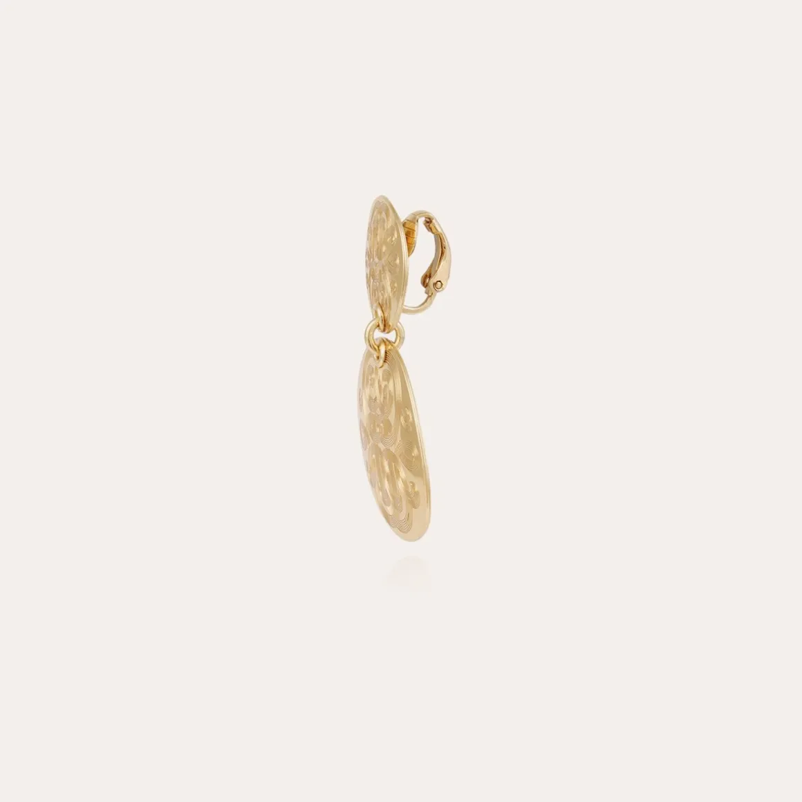 Boucles d'oreilles Diva Nuage petit modèle dorées