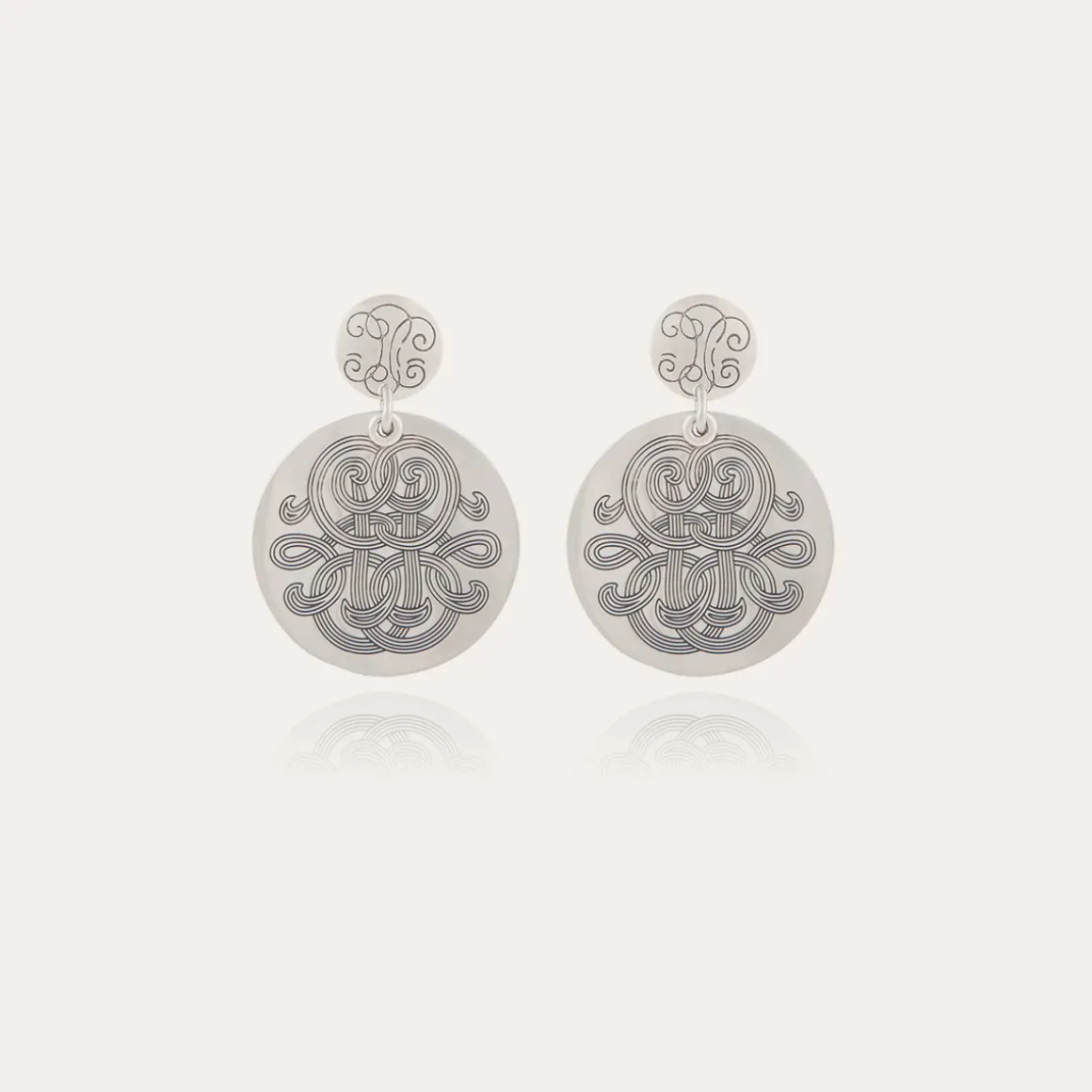 Boucles d'oreilles Diva petit modèle argentées
