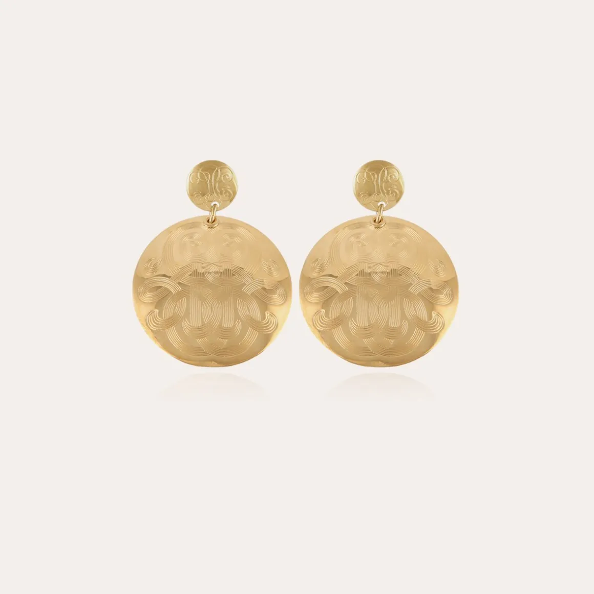 Boucles d'oreilles Diva petit modèle dorées