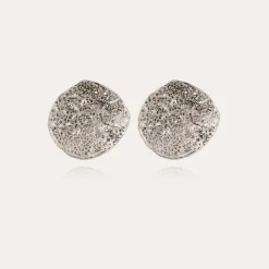 Boucles d'oreilles Eclipse Moon argentées