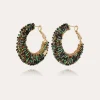 Boucles d'oreilles Izzia grand modèle dorées