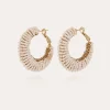 Boucles d'oreilles Izzia grand modèle dorées