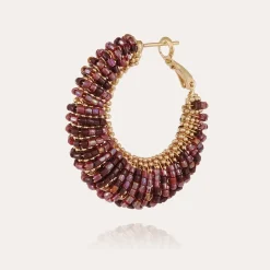 Boucles d'oreilles Izzia grand modèle dorées