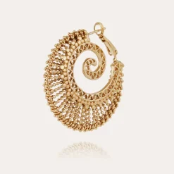 Boucles d'oreilles Izzia grand modèle dorées