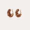 Boucles d'oreilles Izzia petit modèle dorées