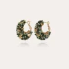 Boucles d'oreilles Izzia petit modèle dorées - Pierres fines