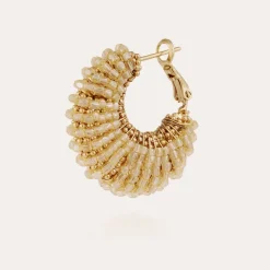 Boucles d'oreilles Izzia petit modèle dorées
