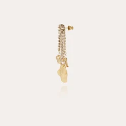 Boucles d'oreilles Kate strass dorées