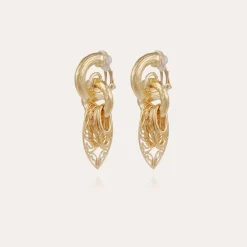 Boucles d'oreilles Lizza dorées