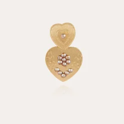 Boucles d'oreilles Love mini dorées