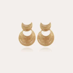 Boucles d'oreilles Luna Wave mini dorées