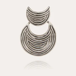 Boucles d'oreilles Luna Wave mini argentées